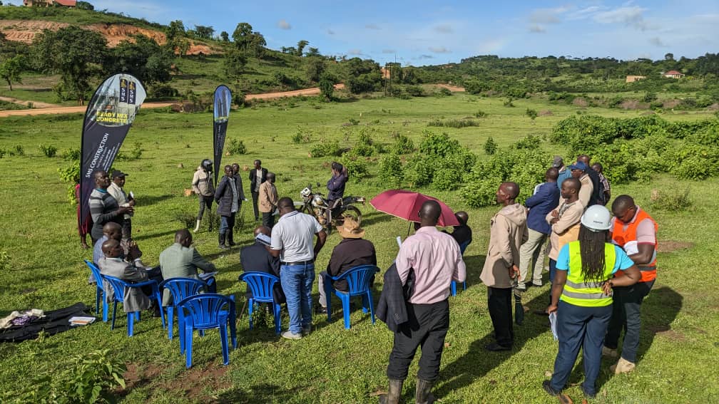 Site handover in Kazo District