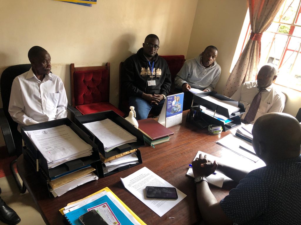 The meeting included RDC, his deputy, CAO, DEO, District Engineer, Environment officer, contractors and MOES